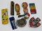 9 vintage Cracker Jack tin whistles, 1