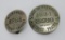 Two Vintage Milwaukee Wisconsin Street Trader badges, 1