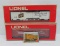 Two Lionel advertising train cars with boxes, Schlitz and Old Milwaukee