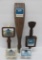 Five vintage Schlitz beer tapper handles, 3
