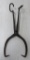 Large cast iron railroad tie tongs, 31