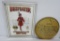 Beefeater Gin mirror and Readings Pretzel tin lid