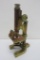 Bausch & Lomb Vintage brass microscope, 13