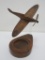 Great Wooden Spitfire airplane, carved one piece, WWII plane