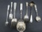 Mother of Pearl Handled flatware Serving Pieces, Grouping of 7