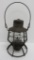 Dressel Railroad lantern, DL& W RR, embossed metal and glass, 11