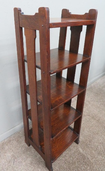 Arts and Crafts Oak Bookshelf 42" tall