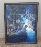 1930 Maxfield Parrish print, The Waterfall, 16