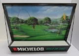 Michelob motion light, Hole in On, Golf and Beer sign, working, 20