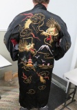 Oriental Kimono, double dragon motif, size large