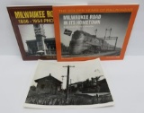 Two Milwaukee Road books and Depot photo of Stratford
