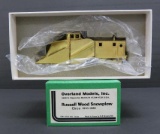 Overland Model, Russell Wood Snowplow train car, brass, HO scale, 6