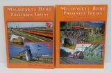 Volume 1 & 2 Milwaukee Road Passenger Train books by Strauss Jr