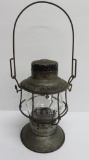 Adlake Reliable 1913 patent railroad lantern, frame GT RY and Globe is B & M Ry
