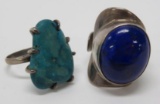 Two modernistic design rings