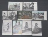 Nine Black Americana postcards