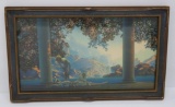 Maxfield Parrish Day Break print in original frame, House of Art NY