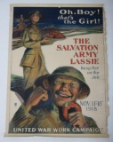 Salvation Army military poster, 1918, 29