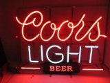 Coors Light Neon Sign, c 1984