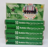 Six boxes of vintage Noma miniature Bubble lights, #6010BL