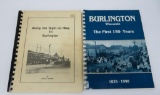 Burlington History books, community and train history