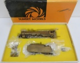 Sunset Models brass train model, Pennsylvania R Road engine and tender, M1 4-8-2 with box