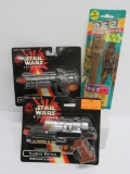 Star Wars collectibles, 1997 Chubaka Pez NIP and NIP carded Droid and Naboo toys