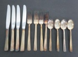 New York Central dining car railroad flatware, 12 pieces