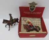 Mounted Britains soldier painted by John Warren and boxed Soldiers of the World Hussar