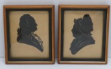 George and Martha Washington silhouettes, 4 1/2