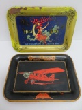 Two vintage tip trays, Miller and Greenfield Tap and die, 7