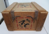Large Wooden box shipping crate, No A.C. 771A,