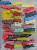 37 plastic Cracker Jack toy premiums, 1 1/4