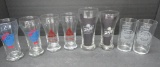 Assorted vintage beer glasses, Old Style, Sprecher, Schlitz and Blatz, 4 3/4