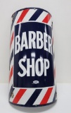 Super Enamel Barber Shop corner sign, William Marvey Co, 24