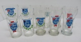 11 unique labeled beer glasses for Old Style, 4