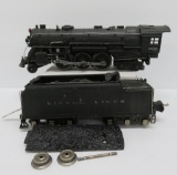 O gauge Lionel Lines engine and coal car tender