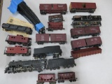Large lot of HO train cars, wear noted, some for parts
