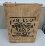 Philco Superheterodyne Radio, Baby Grand Model 60-B, BOX ONLY