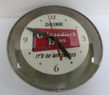 Griesedieck Bros, Lager Beer lighted clock, 14