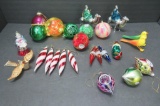 25 vintage and retro ornaments (Does NOT SHIP)