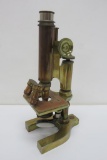 Bausch & Lomb Vintage brass microscope, 13