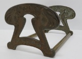Art Nouveau style metal adjustable book stand, women with flowing hair