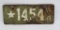 1917 Wisconsin dealer license plate, 12 1/2