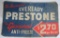 Eveready Prestone Anti-Freeze cloth banner, 56