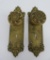 2 Ornate door knob hardware sets