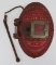 American District Telegraph cast iron Fire Alarm box, oval, 9 1/2
