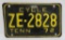 1972 Tenn motorcycle license plate, 7 3/4