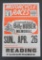 Motorcycle Race poster, Reading Fairgrounds, Billy Huber Memorial