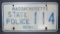 Massachusetts State Police Vehicle license plate, #114, 12